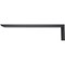 Ekena Millwork Hidden Support Steel Heavy Duty Bracket w/ Back Plate, Powder Coated Black 2 1/2"W x 16"D x 4"H BKTM02X16X04HBPBL - alternate 7